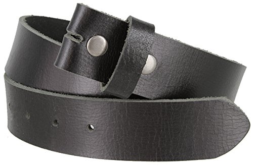 One Piece Genuine Full Grain Leather Belt Strap 1-1/2