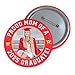 Custom Graduation Photo Button – Proud Family of a 2025 Graduate – Personalized Pin with Name, Nickname, School Color – Gift for Mom, Dad, Grandma, Grandpa – Graduation Keepsake Pin (Style 1)