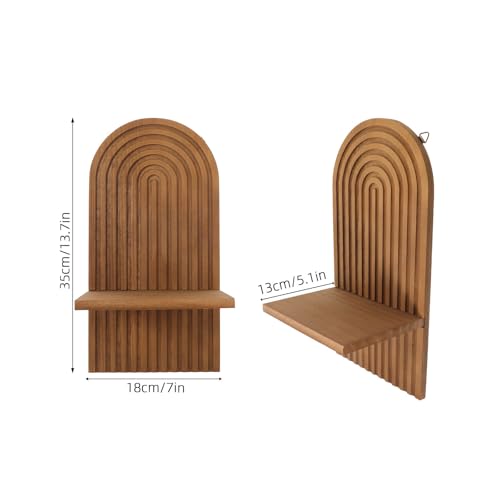 Candelabro de pared de madera para decorar tu comedor con un cálido estilo bohemio 3