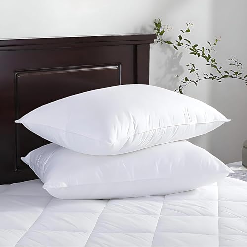 Microfiber Extra Soft White Pillows | Pillows for Sleeping White - Set of 2 (Size - 16x24 Inches Or 40x60 cm) - Pillow Pack of 2