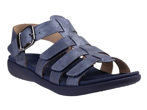 REVITALIGN Women's Verona Shimmer, Denim, 9 Wide
