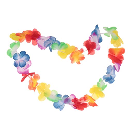 Image of 4xHawaiian Tropical Luau Flower Leis Garland Necklace Beach Party Decor Multi