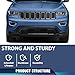 PIT66 Fog Light Cover Lamp Bezel Trims Compatible with Jeep Grand Cherokee 2016-2020 68261710AA, 68261711AA Pair Chrome