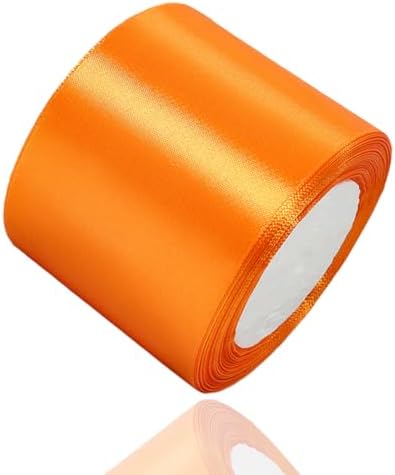 Rose Gold Satin Ribbon 25mm, 23 Meters Solid Colors Fabric Ribbon for Crafting, Gift Wrapping, Balloons, DIY Sewing Project, Hair Bows and Cake Decoration
