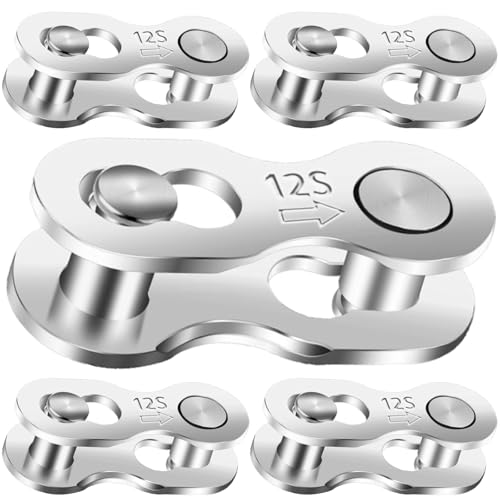 Missing Link 5 Pairs for 12 Speed Chain Master Link for Bicycle Chain Bike Chain Links 12 Speed Bike Chain Master Link Quick Link Bike Parts Bicycle Parts Mountain Bike Parts Chain Connector Link