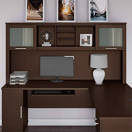 Bush Furniture Somerset Desk Hutch, 71" W, Mocha Cherry #TOP1