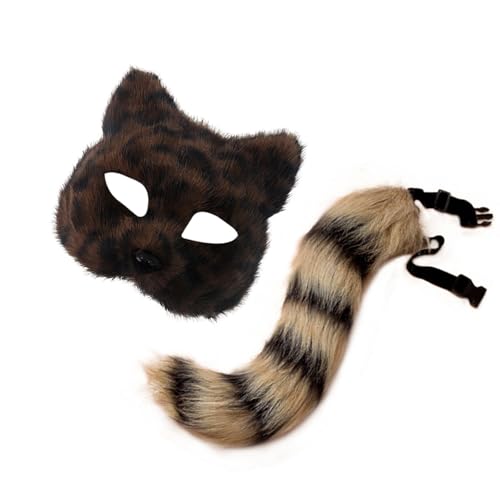 Costume renard peluche oreilles et queue pour cosplay adulte enfant