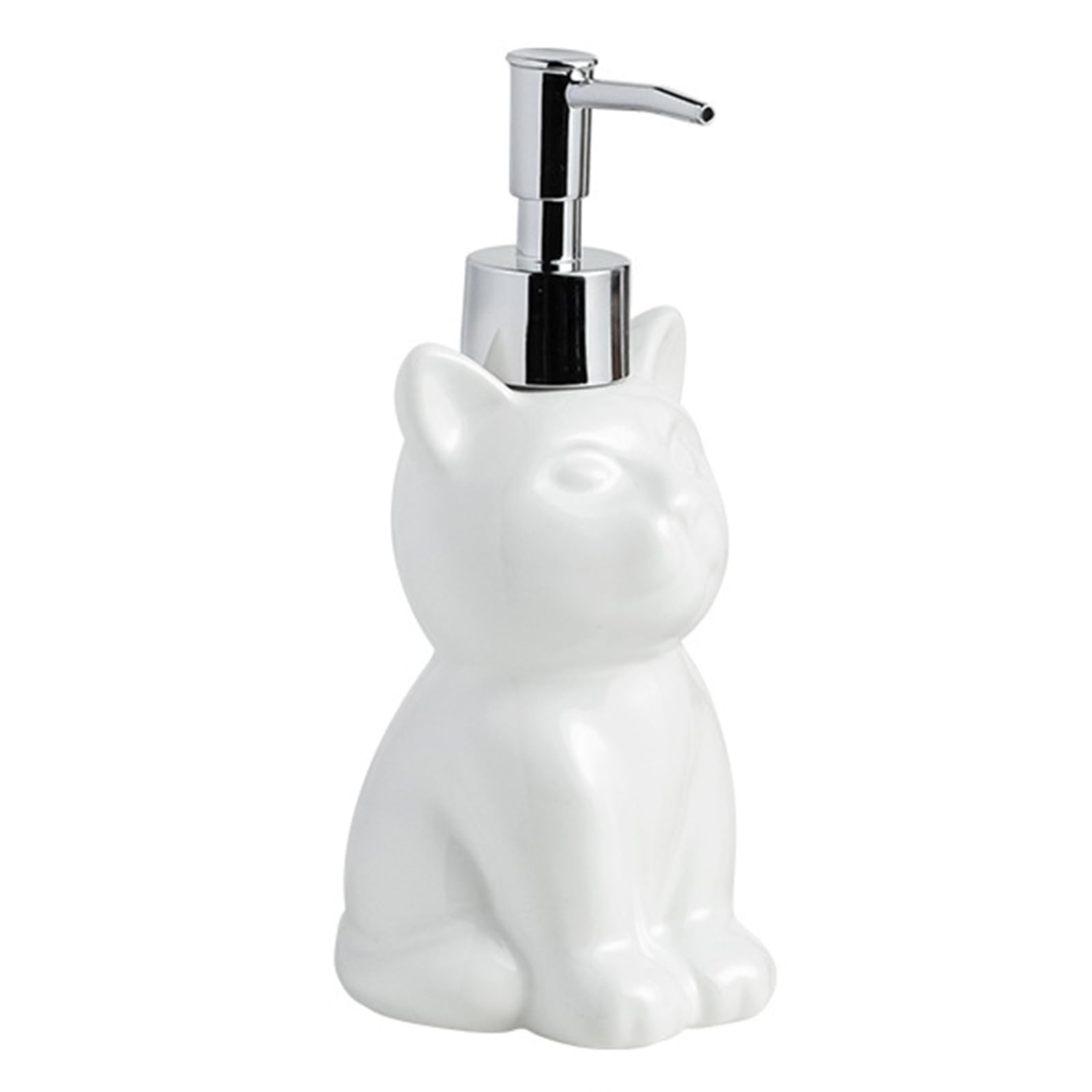 Tsophreniq Lovely Cats Design Soap Dispenser Easy Maintenance Soap Holder with Press Pumps for Household Countertop Organization Creative Lotion Container