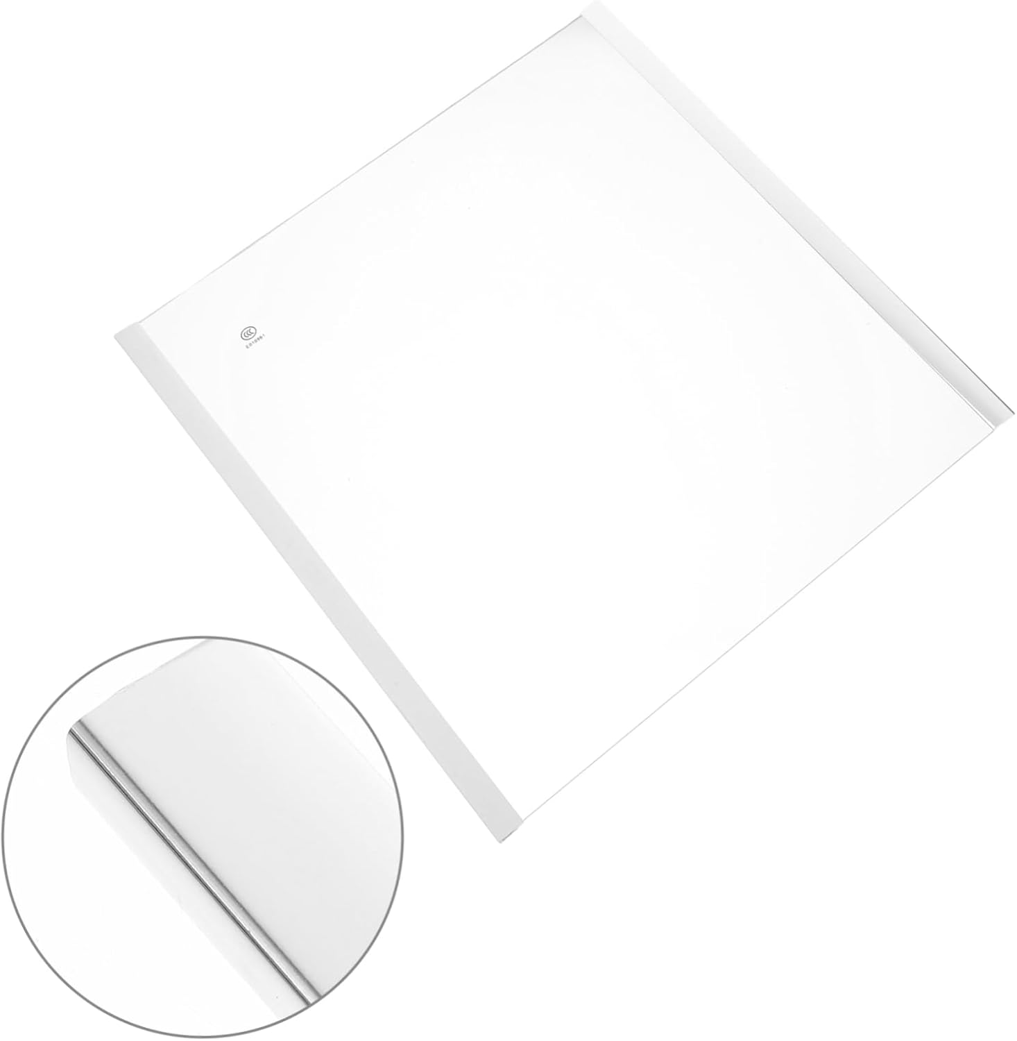 Uonlytech Fridge Shelf Tempered Glass Divider Sturdy Kitchen Organizer for Refrigerator Freezer Easy Install Glass Board Replacement Accessory