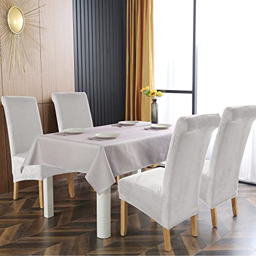 Dining Chair Covers Set of 4, Velvet XL Chair Covers for Dining Chairs 4 - Image 2