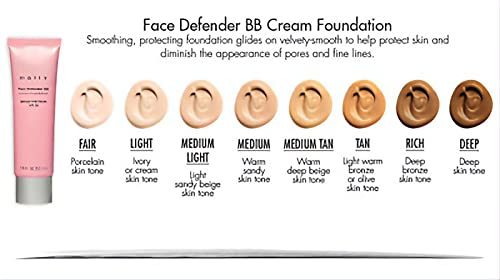 Goodsandmore Face Defender Bb Cream Makeup Foundation Beauty - Mally Broad Spectrum Spf 15 Sunscreen Protection - Various Skin Shades (Tan) #TOP1