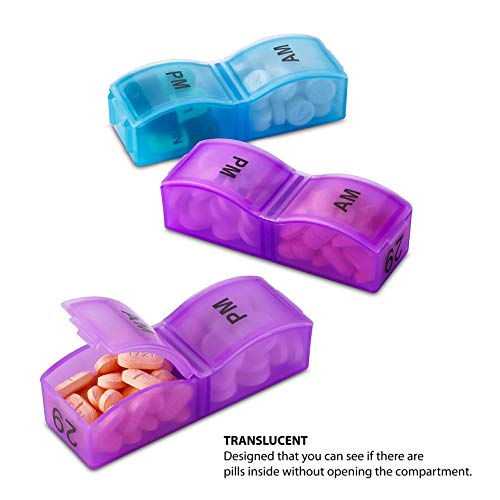image for Deke Home Deke Monthly pill organizer box. 32 compartments/boxes AM-PM