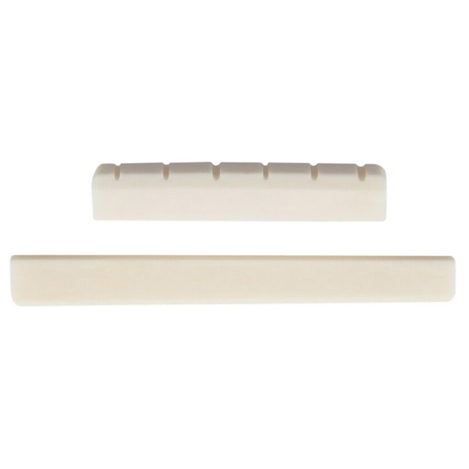 Acoustic Guitar Bone Blanks Saddle And Unslotted Guitar Nut Replacement For Folk Electric Acoustic Guitar