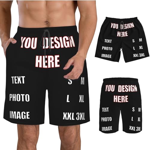 Custom Shorts Personalized Text Image Logo Fashionable Trunk Custom Short Washed Shorts Personalized Gifts for Family3