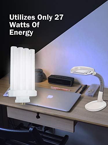 Fluorescent Light Tube, Fml27 4 Pin Base Light Bulb, 27 Watt, 6500K, Light At 1500 Lumens, Laborate Lighting (3) #TOP3