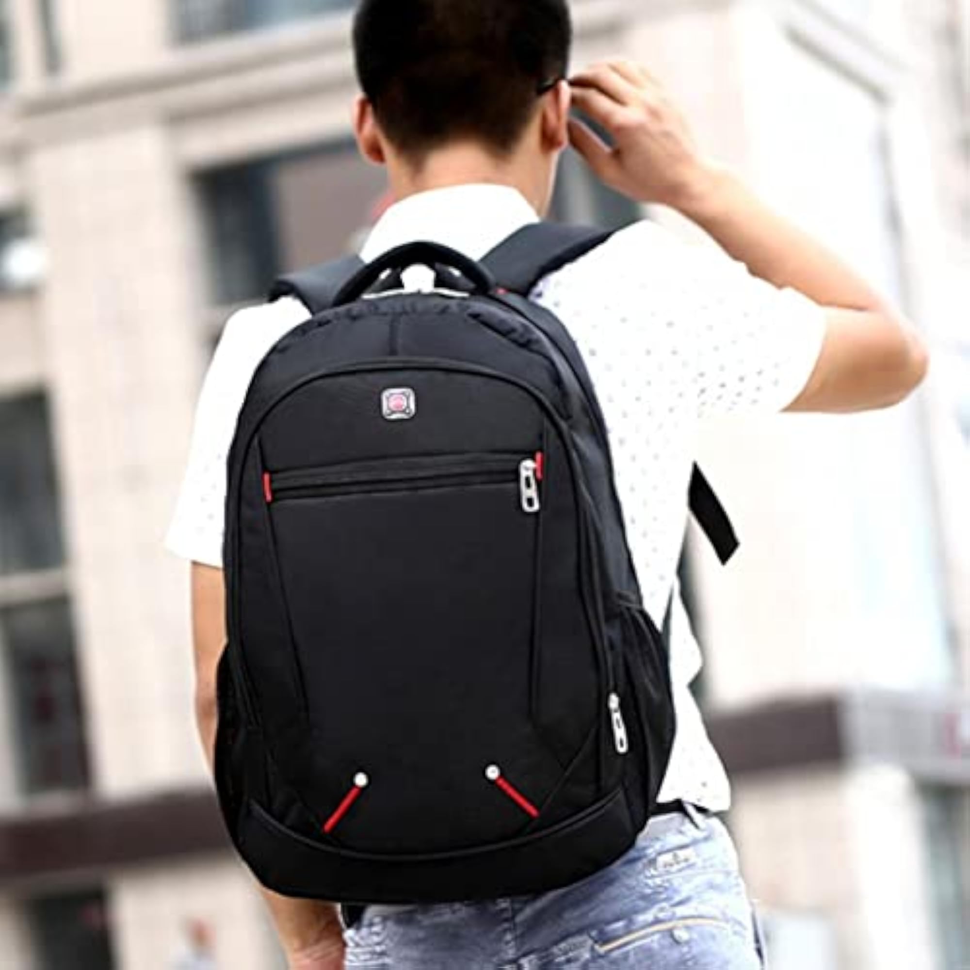 Backpack Oxford Cloth Resistant Travel Laptop Shoulder Bag