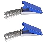 Rosojodg 2Pcs Blue Needle File Set Luthier Sperrins Guitar Nut Slotting File Saw Rods Slot Filing Set Needle Replacement Tools Tip Cleaner Tools, Guitar and Bass Accessories