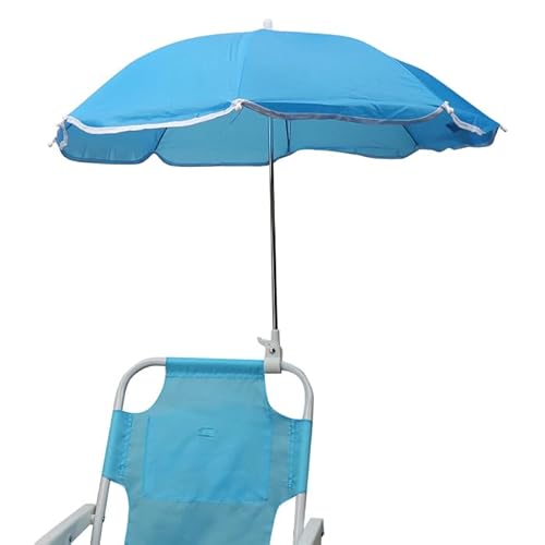 Guarda Sol para Cadeira de Praia E Piscina em Alumínio - AZUL