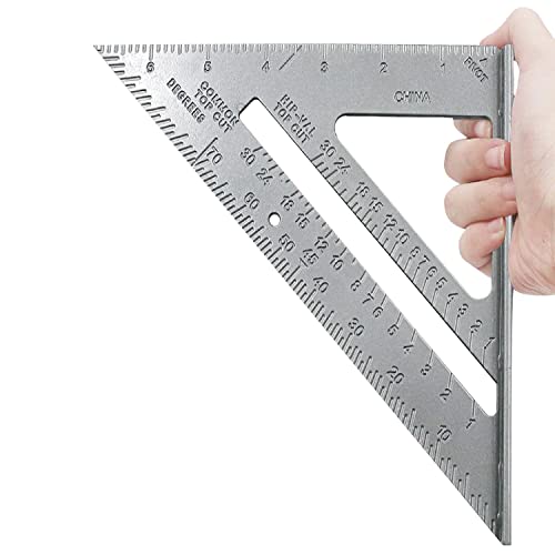 Goniometro, Righello Triangolare da 7 Pollici, Righello Quadrato a 90 Gradi, Strumento di misurazione per la Lavorazione del Legno.