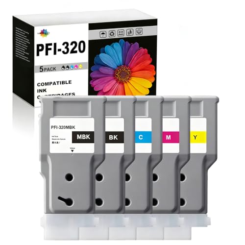 Cartouche d'encre PFI320 compatible Canon ImagePROGRAF TM-300 TM-200