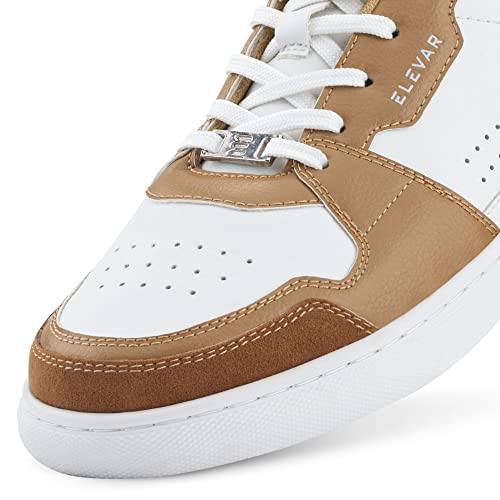 Image of ELEVAR Court Low Men's White Casual Sneaker Shoes -Low Top Stylish and Comfortable