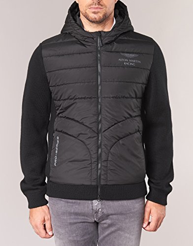 Hackett Amr Qltd Front Hoodie Felpa, Nero (Black)
