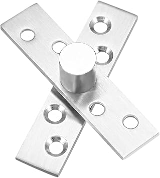 uxcell 4 Sets Stainless Steel 360 Degree Door Pivot Hinge 75x17mm