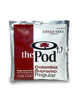 The POD, 1-Cup Coffee Pods - Colombia Supremo (Regular) 54 Pods