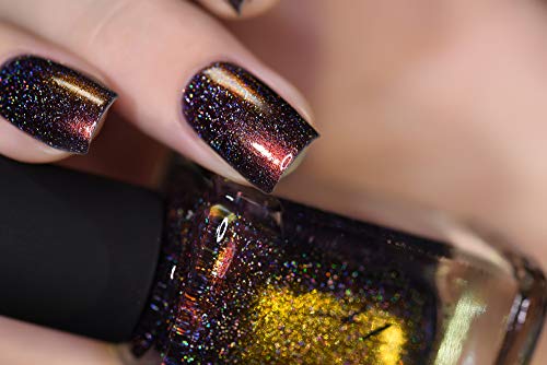 Image of ILNP Rock Bottom - Blue-Brown Holographic Nail Polish