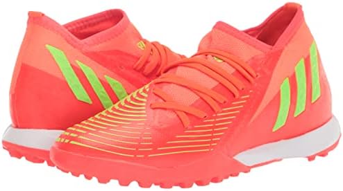 adidas Unisex Edge.3 Predator Turf Soccer Shoe, Solar Red/Solar Green/Black, 9 US Men | Image 6