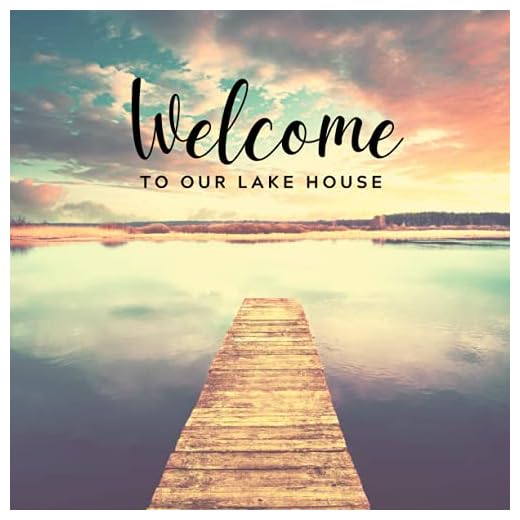 Welcome to Our Lake House: Lake House Guest Book for Vacation Home | Rustic Memory Guest Book Visitor Sign In Book for Airbnb, VRBO, Bed & Breakfast, ... Beautiful Color Sky (Premium Cream Paper)