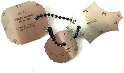 Gal Gage Cat# 10 Pocket Fillet Weld Gauge, Metric