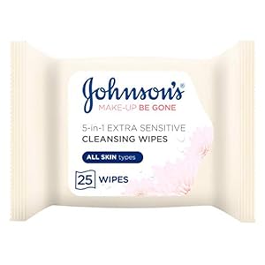 Johnson’s Makeup Be Gone Extra-Sensitive Wipes, Pack of 25
