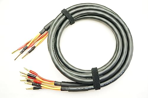 MOGAMI 3104 2本セット 24K バナナプラグ付 スピーカーケーブル Amazon | MOGAMI 3104 2本ペア 24K金メッキ ベリリウム銅製 バナナ