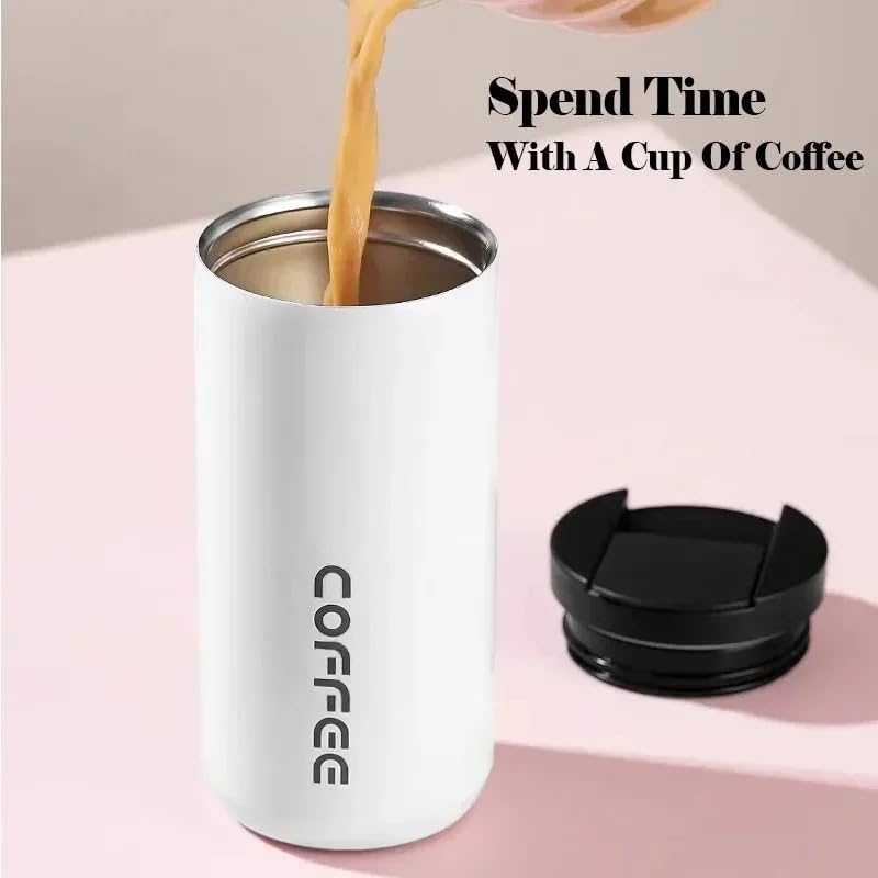Taza térmica de acero inoxidable 304 for café, a prueba de fugas, portátil, for viaje, botella de agua, regalo de Navidad.(4IN1-4PCS)