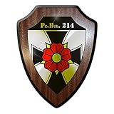 edle Optik Wappenschild/Wandschild/Wappen - Panzerbataillon 214 PzBtl General #8874 w