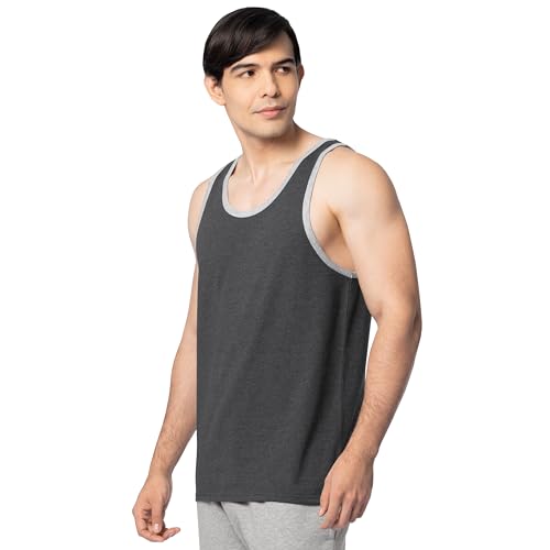 Image of Fruit of the Loom Men's Eversoft Cotton Sleeveless T Shirts, Breathable & Moisture Wicking with Odor Control, Sizes S-4X