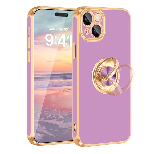 Coque iPhone 15 aimantée pour support voiture et bague 360