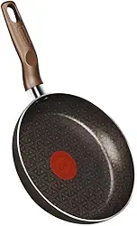 Frigideira Rochedo Expert Chocolate 20cm, com Antiaderente Resist 5X, reforçado com Partículas Minerais, Alumínio de Alta Espessura, Base Limpa Fácil e Thermo-Sinal