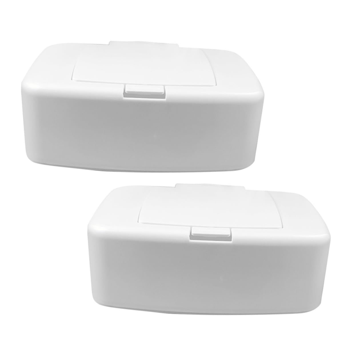 BESTOYARD 8pièces Boîte De Rangement pour Lingettes Humides Distributeur Portable De Accessoire Pratique pour Maison Voyages Couleur Blanche Élégante