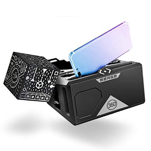 MERGE Cube and VR Headset Bundle for Augmented Reality and Virtual Reality, STEM Toy, Learning and Educational Games