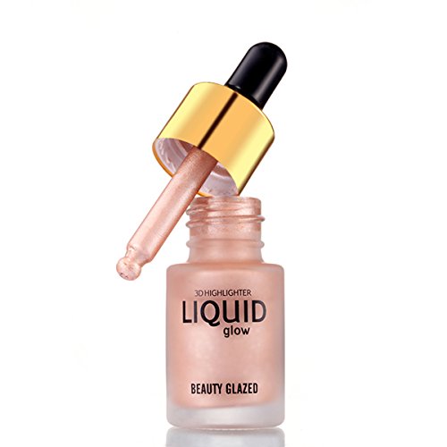 Beauty Glazed 3D Face Glow Liquid Highlighter Cream Brighten Makeup Foundation Primer Highlighter Shimmer(BRONZE)