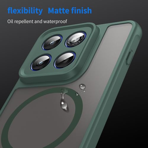 Image of Compatible with Motorola Moto X70 Air Case Cover,Compatible with MagSafe,Anti-Fall,Compatible with Motorola Edge 70 5G XT2601-2 XT2603-2 Cell Protective Phone Case Green