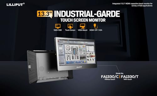 Image of LILLIPUT 13.3 inch FA1330 Series Full Lamination Screen 1920x1080 Industrial-Grade Monitor (FA1330 /T- Touch Version)
