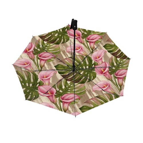 Parapluie compact pliable pour femme et enfant résistant au vent et aux UV