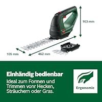 Bosch Akku Grasschere AdvancedShear 18V-10 (ohne Akku, 18-Volt-System, schneidet bis zu 85 m² pro Akkuladung, mit Strauch- und Grasscherenmesser, im Karton) – Ansicht 6