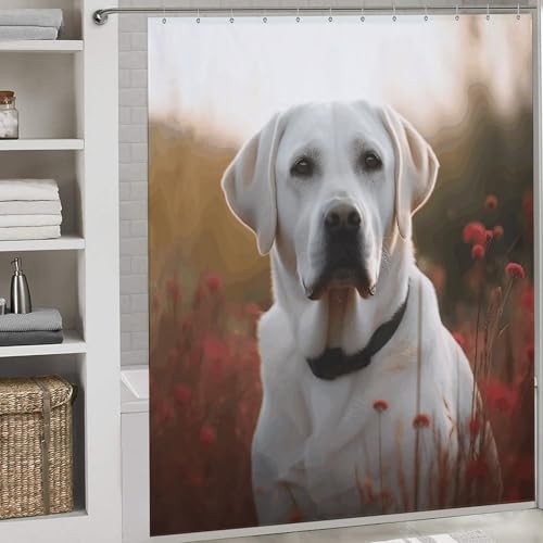 Rideau de douche lavable en machine 183 x 183 cm imprimé animalier - 4