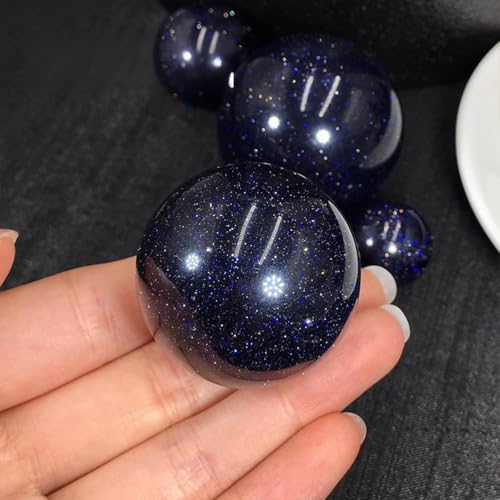 Esfera de arenisca azul de 42mm para decoracion Feng Shui 4