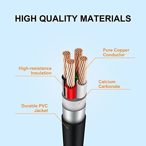 50 Amp 6.6 Feet Generator Extension Cord NEMA 14-50P Male to SS2-50R & CS6364 STW 6/3+8/1 AWG 125/250V Generator Power Cord Twist Lock Connectors for Generator to House UL Listed - Image 5