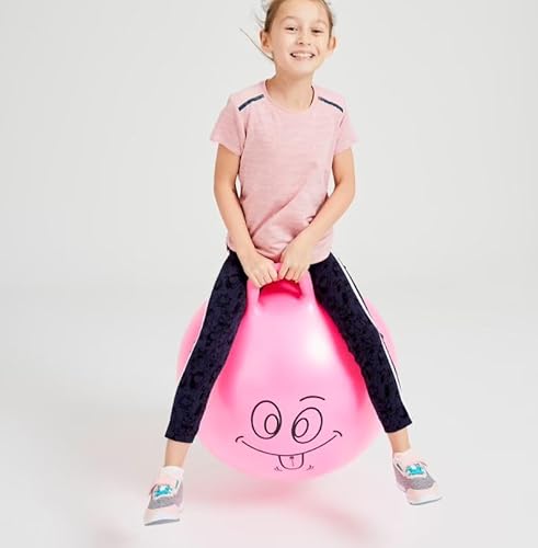 Rhyhorn Hopper Ball, Hopping Toys for Kids, Bouncy Ball with Handle for Boys Girls Aged 3+Inflatable Dinosaur Bounce Hopper Toy with Pump(65 cm) (Pink) - Image 4